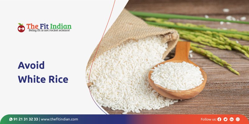 refined or processed white rice